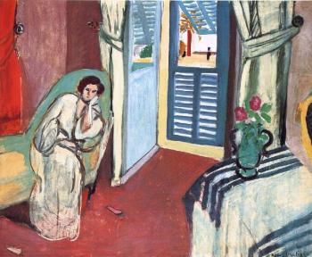 Henri Emile Benoit Matisse : woman on a sofa